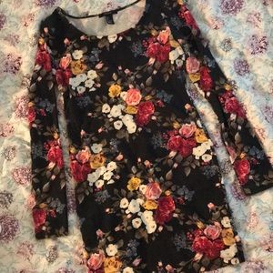 Floral Long-Sleeve Forever 21 Dress